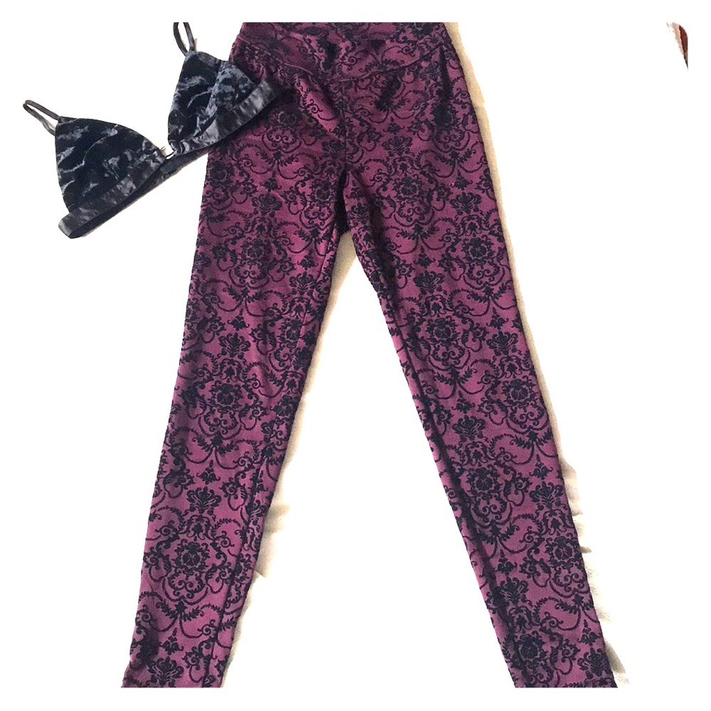 HIGH WAISTED VELVET PANTS